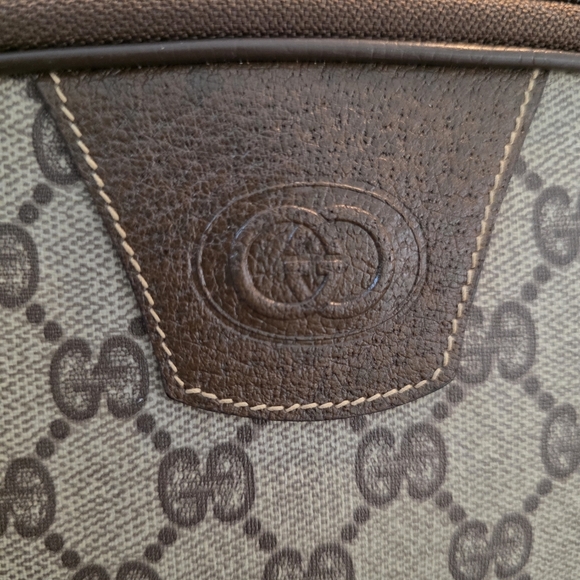 VINTAGE GUCCI BROWN HANDBAG PURSE AUTHENTICITY GUARANTEED WITH DUST BAG - Picture 4 of 15